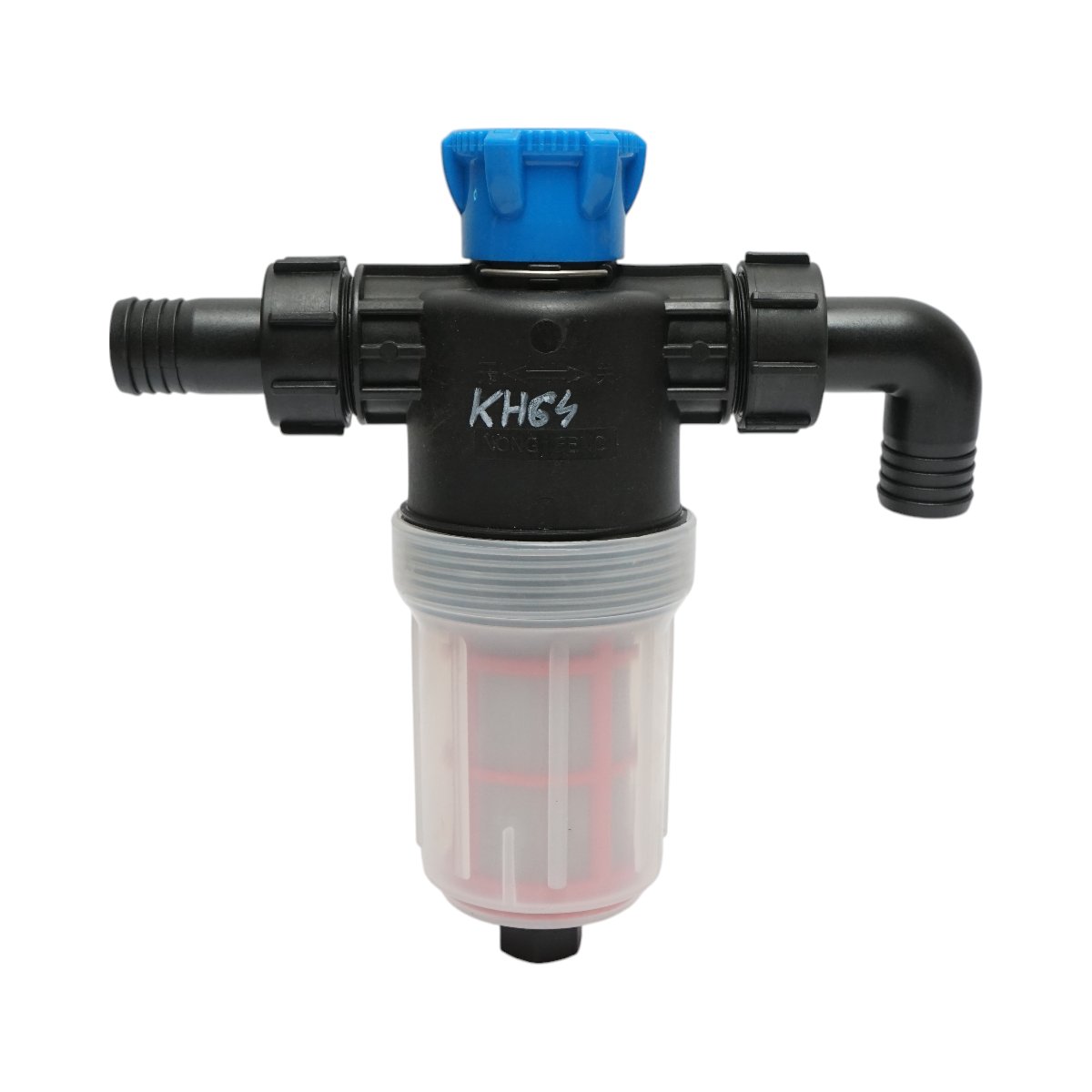 Filtru erbicidator transparent cu 2 site si valva autocuratare, racord 32mm